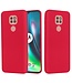 Rood Soft Siliconen Hoesje voor de Motorola Moto G9 Play