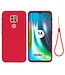 Rood Soft Siliconen Hoesje voor de Motorola Moto G9 Play