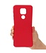 Rood Soft Siliconen Hoesje voor de Motorola Moto G9 Play