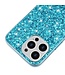 Blauw Glimmend Hybrid Hoesje voor de iPhone 13 Pro Max