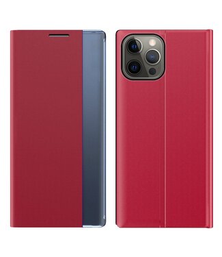 Rood Bookcase Hoesje iPhone 13 Pro Max