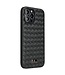 Fierre Shann Fierre Shann Zwart Gewoven Hardcase Hoesje voor de iPhone 13 Pro Max