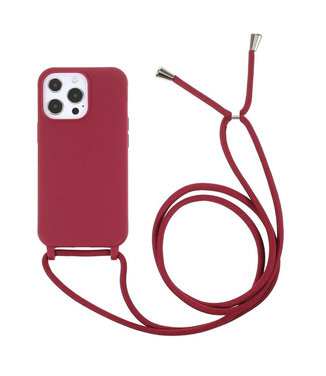 Rood Koordje TPU Hoesje voor de iPhone 13 Pro Max