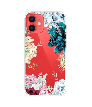 Pioenrozen TPU Hoesje iPhone 13 Mini