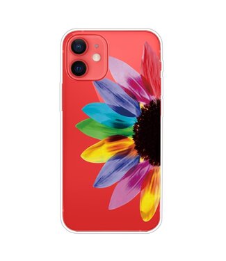 Kleurrijke Zonnebloem TPU Hoesje iPhone 13 Mini