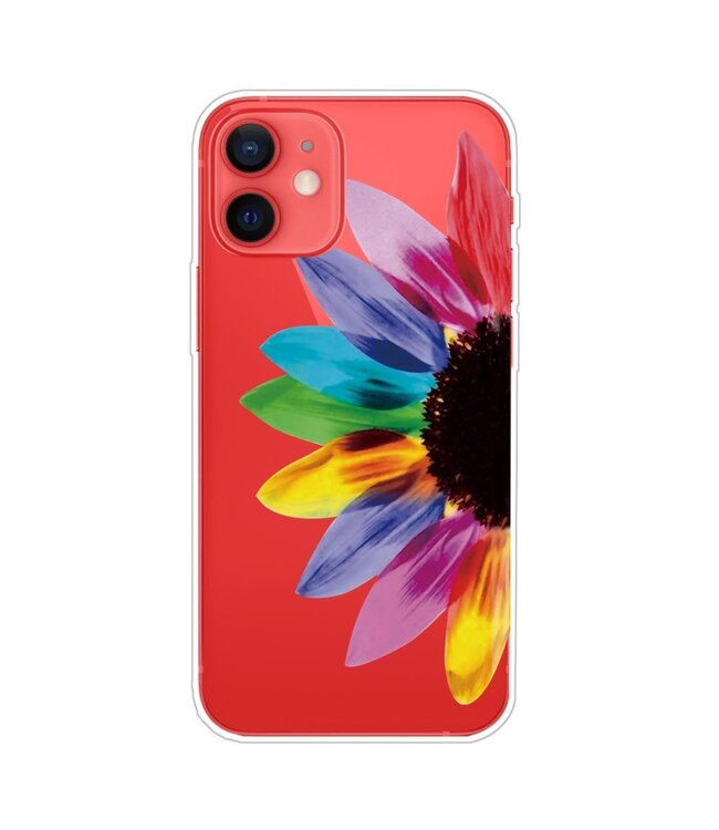 Kleurrijke Zonnebloem TPU Hoesje voor de iPhone 13 Mini