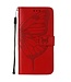 Rood Vlinder Bookcase Hoesje voor de iPhone 13 Mini