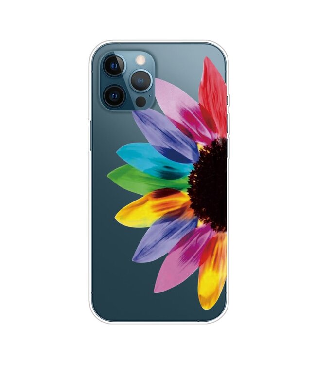 Kleurrijke Zonnebloem TPU Hoesje voor de iPhone 13 Pro