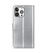 Zilver Bookcase Hoesje voor de iPhone 13 Pro