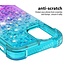 Blauw / Paars Gradient Glitter TPU Hoesje voor de iPhone 13 Mini