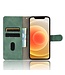 Groen Skin Touch Bookcase Hoesje voor de iPhone 13 Mini