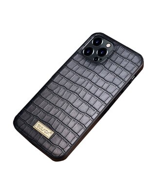 SULADA Zwart Krokodillen Faux Lederen Hoesje iPhone 13 Pro Max