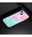 Roze / Green Marmer TPU Hoesje voor de iPhone 13 Mini