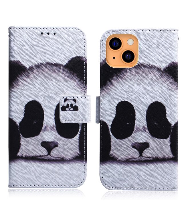 Pandabeertje Bookcase Hoesje voor de iPhone 13 Mini