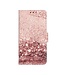 Rosegoud Glitter Bookcase Hoesje voor de iPhone 13 Mini