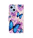 Butterflies Bookcase Hoesje voor de iPhone 13 Mini