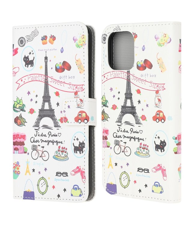Eiffeltoren Bookcase Hoesje voor de iPhone 13 Mini