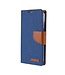 Mercury Mercury Goospery Blauw Canvas Bookcase Hoesje voor de iPhone 13 Mini