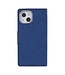 Mercury Mercury Goospery Blauw Canvas Bookcase Hoesje voor de iPhone 13 Mini
