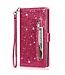 Roze Glitter Bookcase Hoesje voor de iPhone 13 Mini