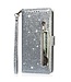 Grijs Glitter Bookcase Hoesje voor de iPhone 13 Mini