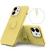 Geel 360 Graden Ring Kickstand Siliconen Hoesje voor de iPhone 13 Mini