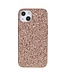 Rosegoud Glitter Hybrid Hoesje voor de iPhone 13 Mini