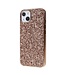 Rosegoud Glitter Hybrid Hoesje voor de iPhone 13 Mini