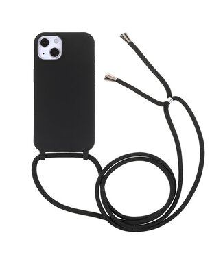 Zwart Koordje TPU Hoesje iPhone 13 Mini