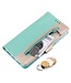 Blauw Kant Wallet Bookcase Hoesje voor de iPhone 13