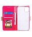 Roze Kant Wallet Bookcase Hoesje voor de iPhone 13