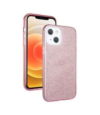 NXE Roze Bling Glitter Hybrid Hoesje iPhone 13