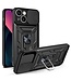 Zwart Camera Slide Hardcase Hoesje voor de iPhone 13