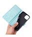 Blauw Vlinder Patroon Bookcase Hoesje voor de iPhone 13