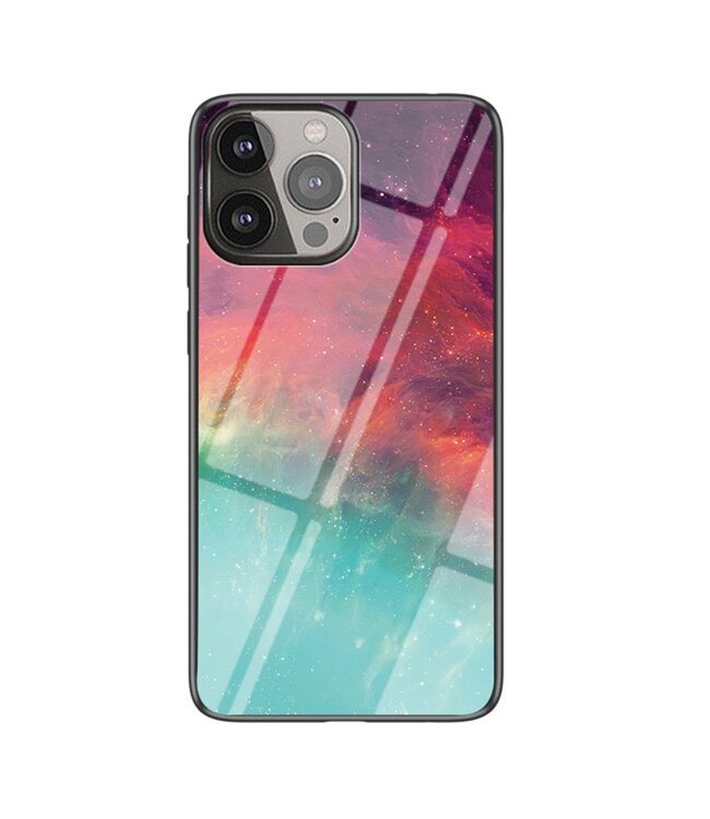 Kleurrijke Sterrenhemel Hardcase Hoesje voor de iPhone 13 Pro Max