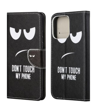 Don't Touch My Phone Bookcase Hoesje iPhone 13