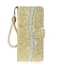Goud Glitter Bookcase Hoesje voor de iPhone 13