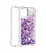 Paars Bewegend Glitter TPU Hoesje voor de iPhone 13