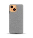 Ksq KSQ Grijs Stoffen Hardcase Hoesje voor de iPhone 13