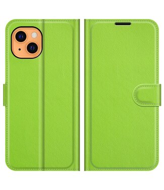 Groen Lychee Bookcase Hoesje iPhone 13