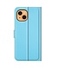 Blauw Lychee Bookcase Hoesje voor de iPhone 13