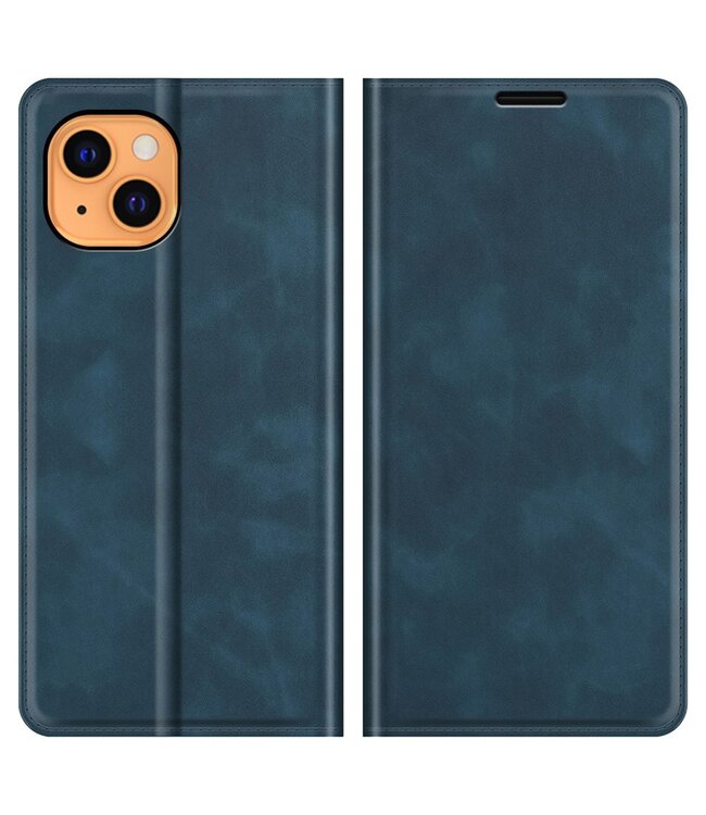 Blauw Bookcase Hoesje voor de iPhone 13