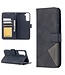 Zwart Geometrisch Bookcase Hoesje voor de Samsung Galaxy S21 Plus