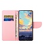Roze Hartjes Bookcase Hoesje voor de Samsung Galaxy A22 (5G)