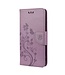 Paars Vlinders En Bloemen Bookcase Hoesje voor de Nokia 5.4