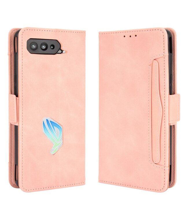 Roze Wallet Bookcase Hoesje voor de Asus ROG Phone 5