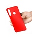 Rood Bandje Siliconen Hoesje voor de Huawei Y6p