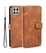 DG.Ming Bruin Retro Faux Lederen Hoesje voor de Samsung Galaxy A22 (5G)