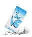 Blauwe Vlinders Bookcase Hoesje voor de Samsung Galaxy A72