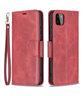 Rood Bookcase Hoesje Samsung Galaxy A22 (5G)